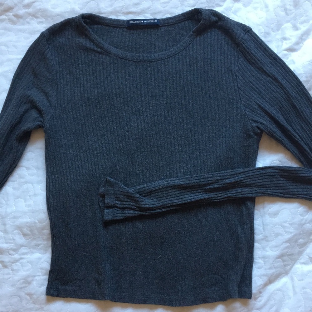 brandy melville grey long sleeve